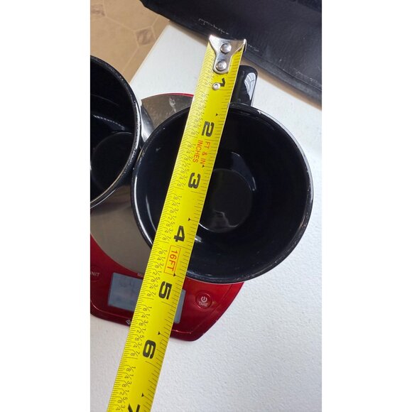 Corelleo Set Of 2 Stoneware Black Mugs - Picture 8 of 9